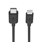 USB-C Cable with Lightning Connector, Black, hi-res
