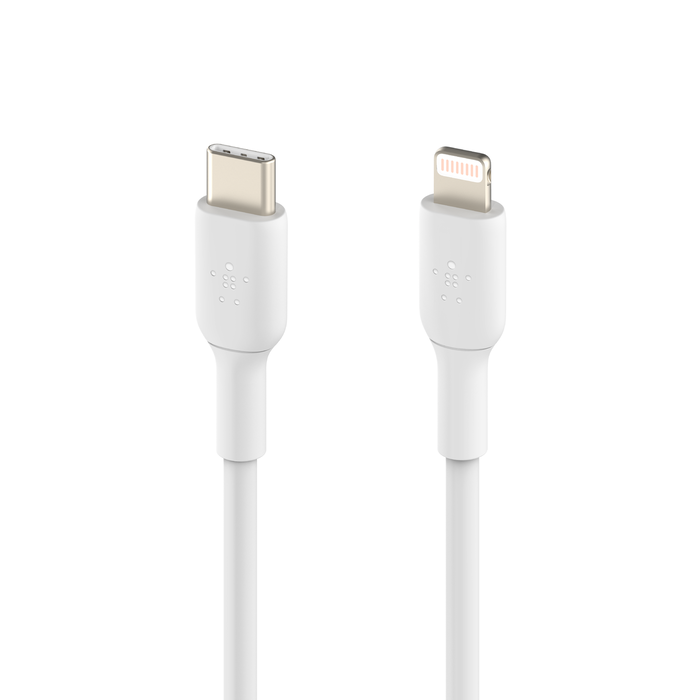 Câble USB-C vers Lightning (1 m/3,3 pi, blanc), Blanc, hi-res