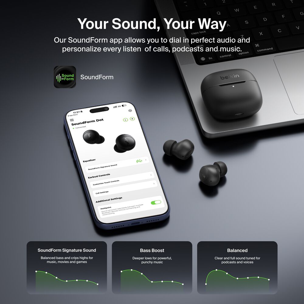 Wireless Earbuds, Blue, hi-res