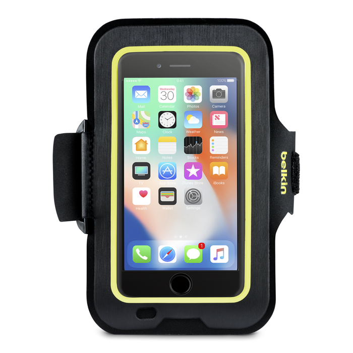 Sport-Fit Armband for iPhone 8, iPhone 7 and iPhone 6/6s, Blacktop, hi-res