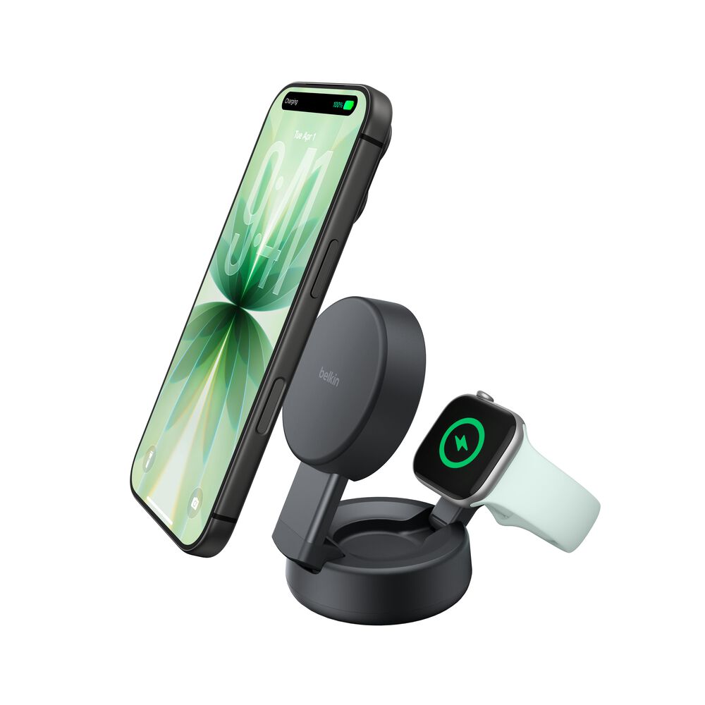 Belkin 2-in-1 Convertible Magnetic Charger with Qi2 25W