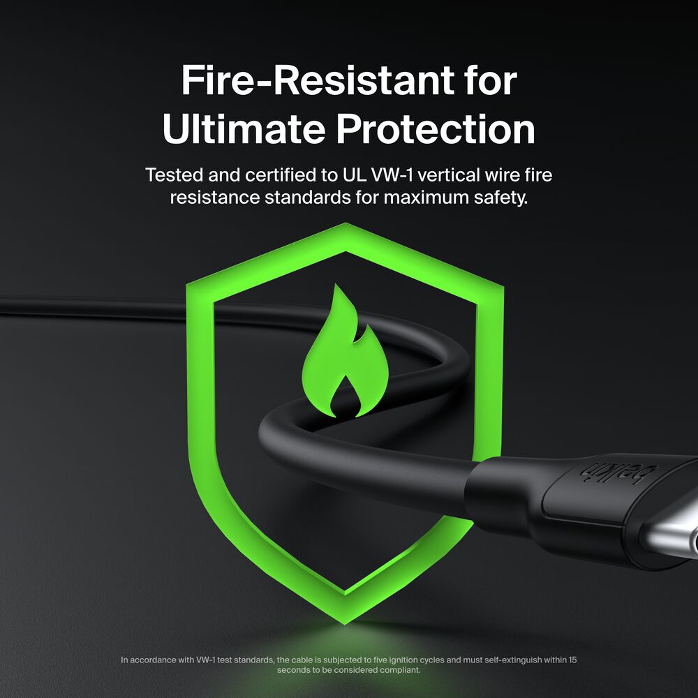 USB-A Cable with Lightning Connector, 3.3ft/1m, Black, Black, hi-res