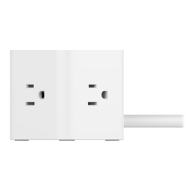 3-Outlet Power Cube with 5-Foot Cord and USB-A Ports, , hi-res