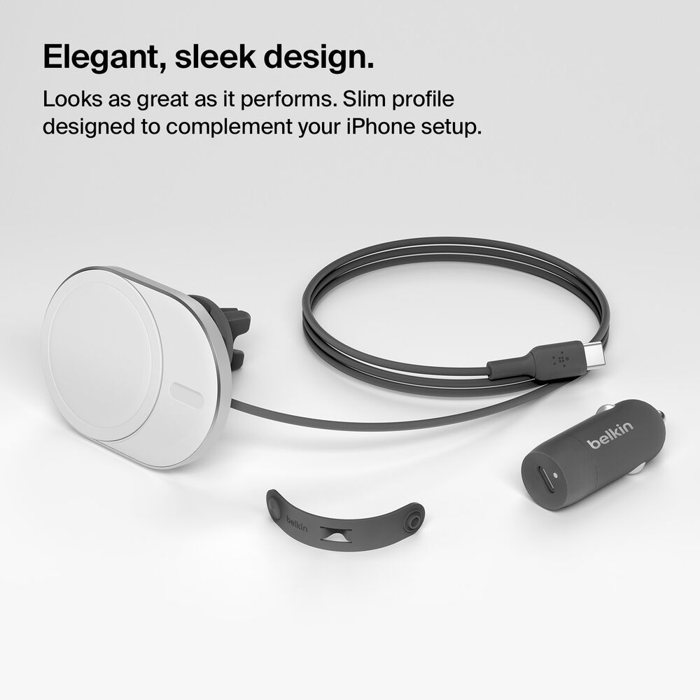 Wireless Car Charger with Official MagSafe Charging 15W, , hi-res
