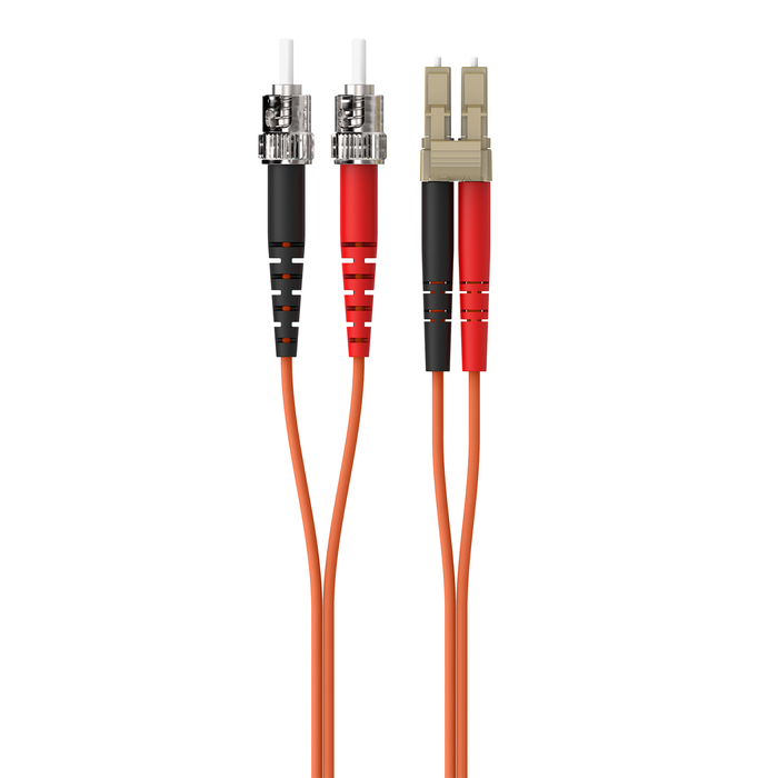 Multimode Duplex Fiber Patch Cable, ST-LC, , hi-res