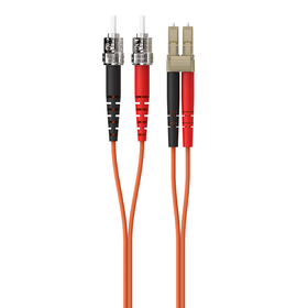 Multimode Duplex Fiber Patch Cable, ST-LC, , hi-res