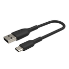 USB-C to USB-A Cable (15cm / 6in, Black), Black, hi-res