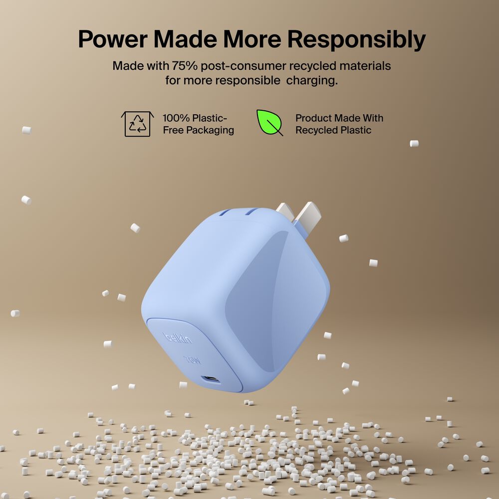 GaN Wall Charger 75W, , hi-res