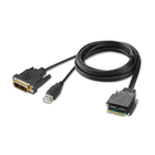 4-Port Single Head DVI Modular Secure KVM Switch PP4.0 W/ Remote, Noir, hi-res