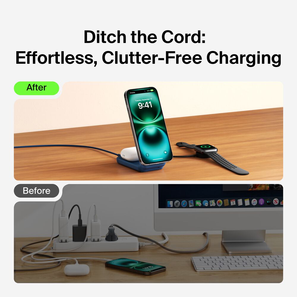 2-in-1 Foldable Magnetic Charger with Qi2 25W, , hi-res