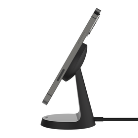 Magnetic Wireless Charger Stand 7.5W, Black, hi-res