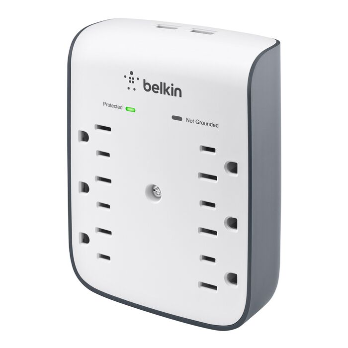 USB Wall Mount (10 Watts, Combined), White, hi-res