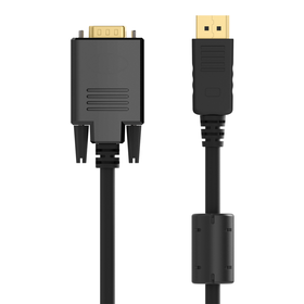 DisplayPort to VGA Cable, M/M, 1080P, Black, hi-res