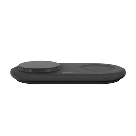 2-in-1 Magnetic Wireless Charging Pad with Qi2 15W, Black, hi-res