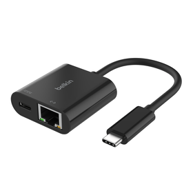 USB-C to Ethernet + Charge Adapter 100W, , hi-res