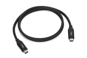 USB4 Cable, 100W + 40Gbps, Black, hi-res
