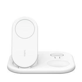 3-in-1 Magnetic Foldable Wireless Charger with Qi2 15W, White, hi-res