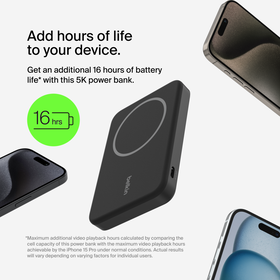 BoostCharge Pro Wireless Power Bank 5K/8K/10K charge to go, MagSafe-compatible | Belkin US BoostCharge Pro Wireless Power Bank 5K/8K/10K charge to go, MagSafe-compatible | Belkin US