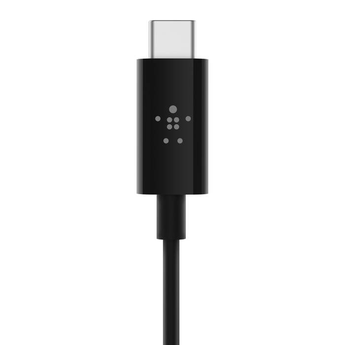 Câble audio 3,5 mm et connecteur USB-C, Noir, hi-res