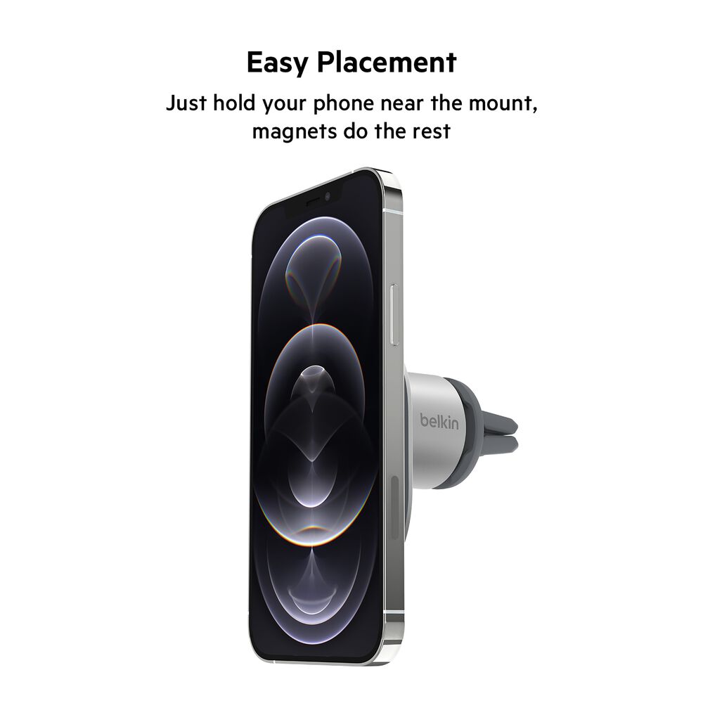 Magnetic Car Vent Mount, Gray, hi-res