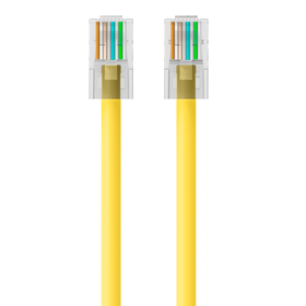 CAT6 Ethernet Patch Cable, RJ45, M/M, Yellow, hi-res