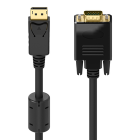 DisplayPort to VGA Cable, M/M, 1080P, Black, hi-res
