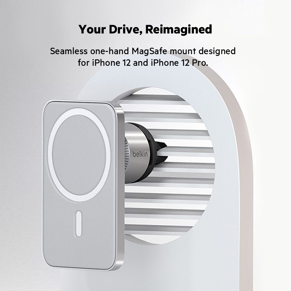 Car Vent Mount Pro with MagSafe, Silver/Black, hi-res
