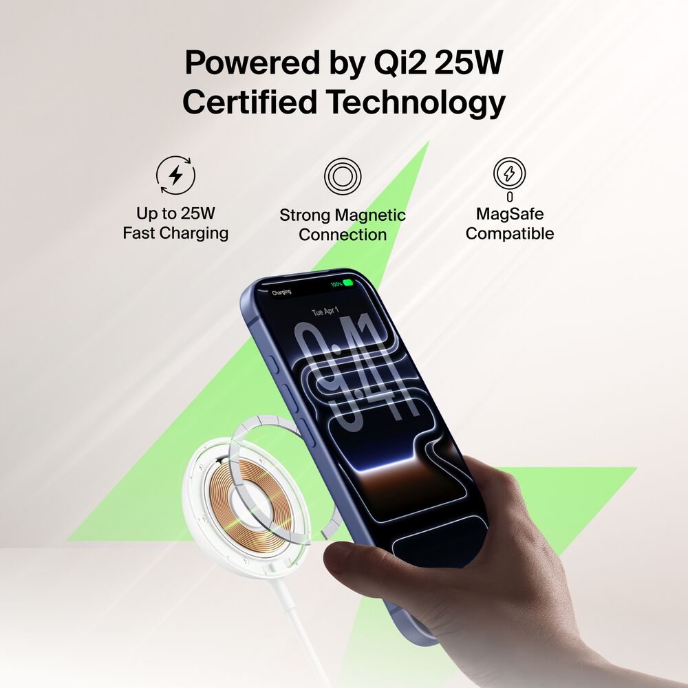 Magnetic Charger with Qi2 25W, , hi-res