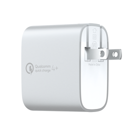 BOOST↑CHARGE USB-C Wall Charger + Cable with Quick Charge 4+, Silver, hi-res