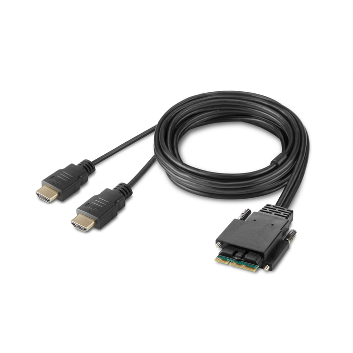 4-Port Dual Head HDMI Modular Secure KVM Switch PP4.0 W/ Remote, Schwarz, hi-res