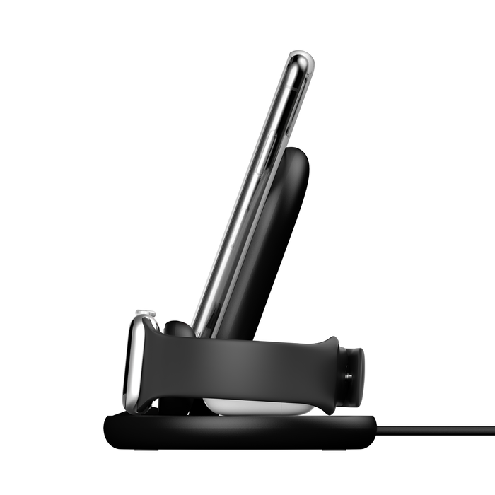 Appleデバイス用BOOST↑CHARGE™ 3-in-1ワイヤレス充電器, Black, hi-res