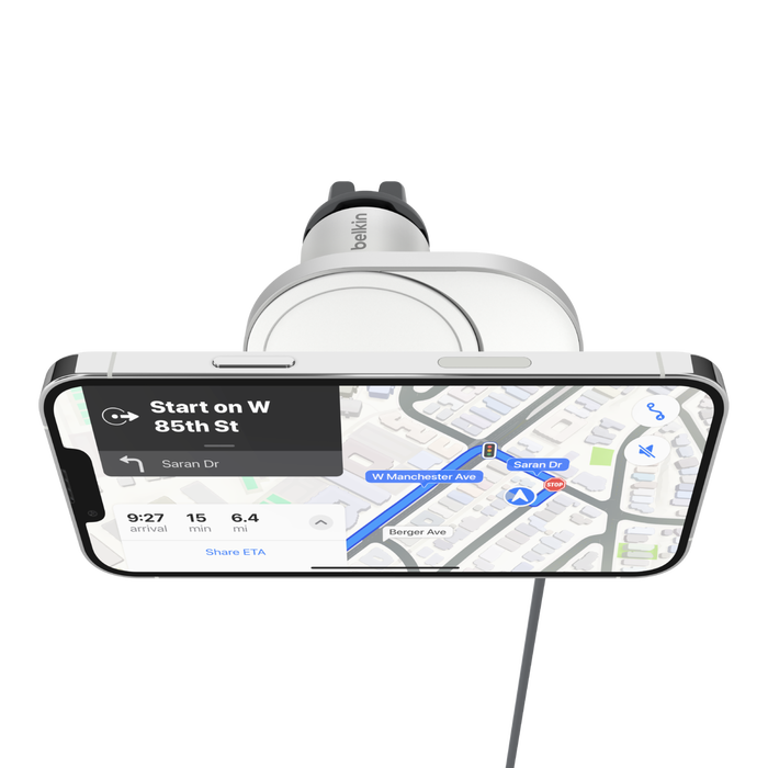 Wireless Car Charger with Official MagSafe Charging 15W, , hi-res