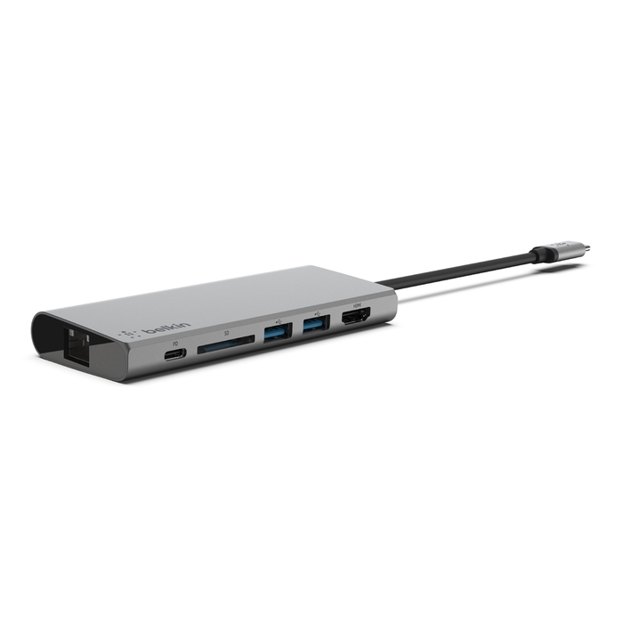USB-C 多媒体集线器, 太空灰, hi-res