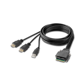 2-Port Dual Head HDMI Modular Secure KVM Switch PP4.0 W/ Remote