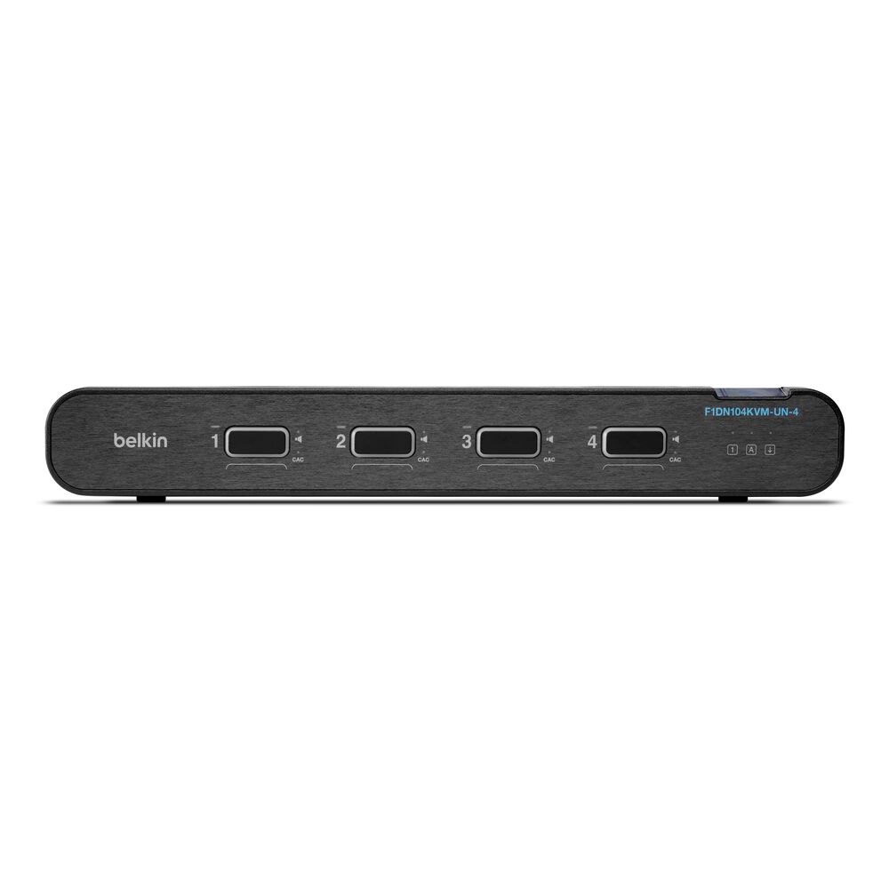 Universal Secure KVM Switch, 4-Port Single Head w/ CAC | Belkin US