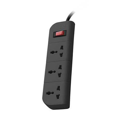 Economy Series 3-Socket Surge Protector, Gray, hi-res