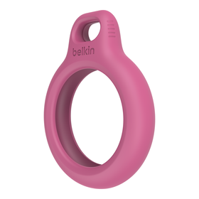 Secure Holder with Key Ring for AirTag, Pink, hi-res