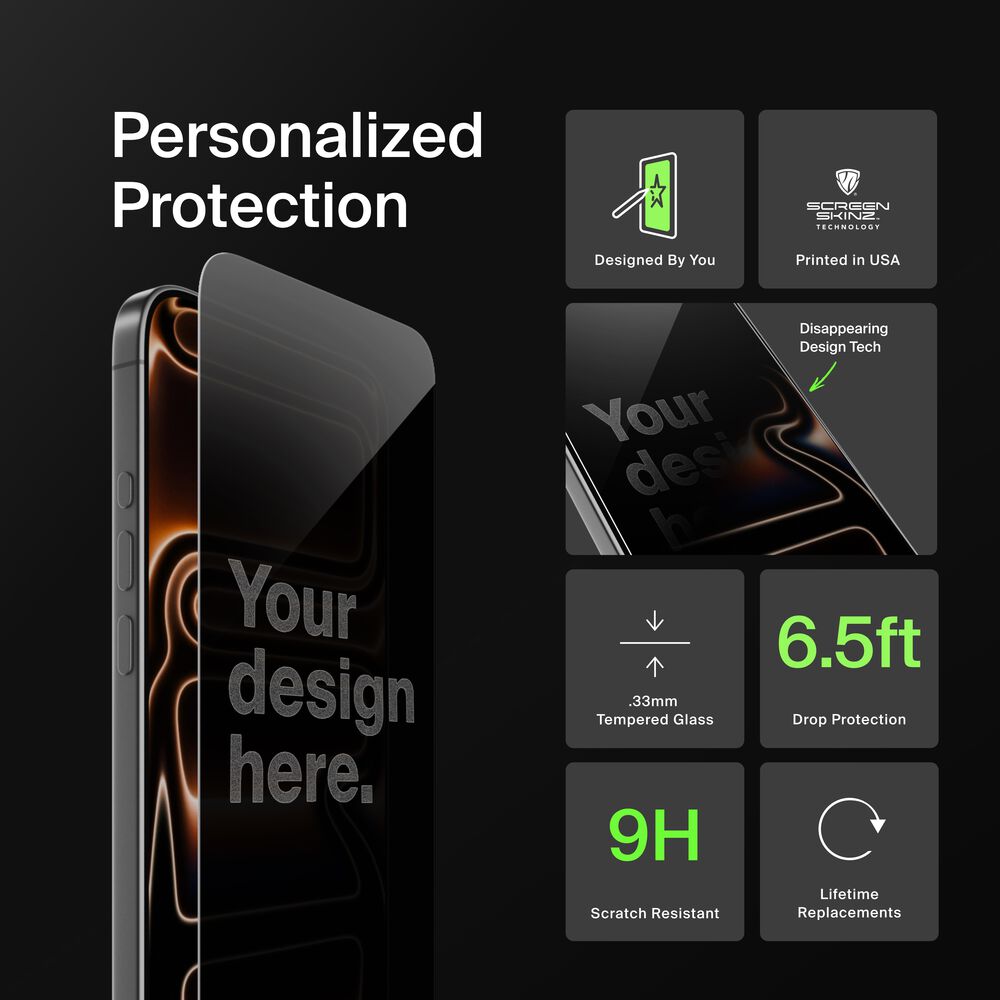 Personalized Glass Screen Protector, , hi-res