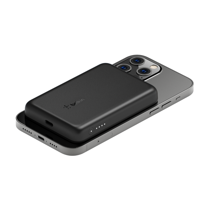 belkin Batterie externe sans fil magnétique, chargeur portable compatible  avec MagSafe pour iPhone 12, 13 
