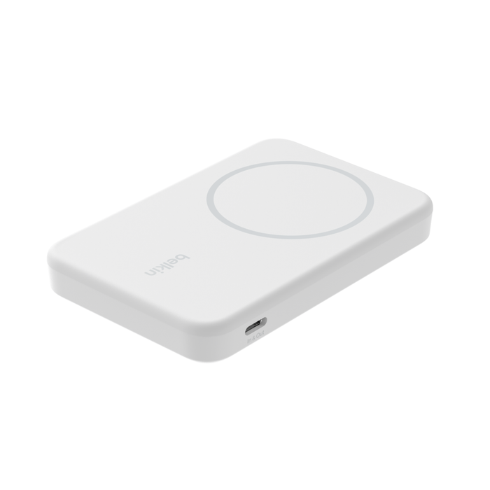 Magnetic Power Bank with Qi2 15W 5K, White, hi-res