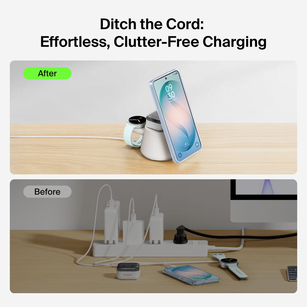 Modular Charging Dock with Qi2 25W, White, hi-res