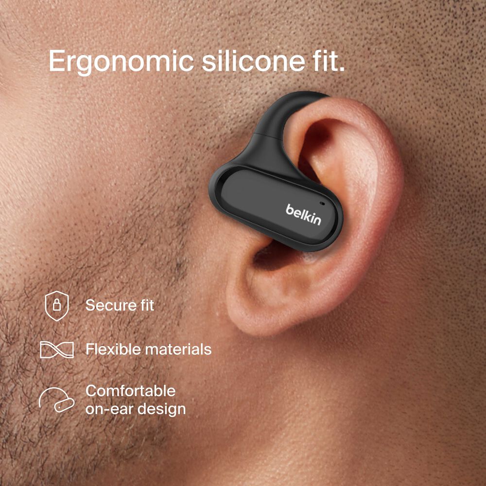 Open-Ear Wireless Earbuds, Black, hi-res