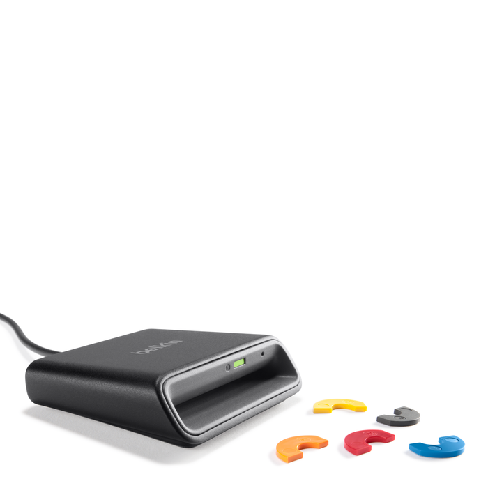 USB Smart Card / CAC Reader, Black, hi-res
