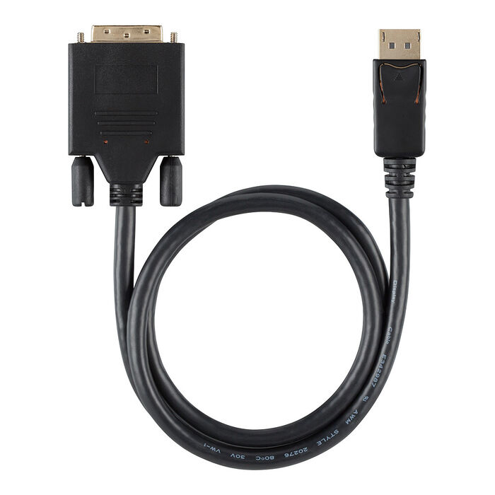 DisplayPort to  DVI-D Dual Link cable, M/M, 1080p, , hi-res