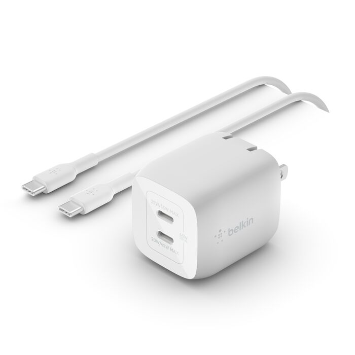 Belkin Chargeur secteur 2 ports USB-C 65 W BOOST↑CHARGE™ : meilleur prix - Les Numériques Belkin Chargeur secteur 2 ports USB-C 65 W BOOST↑CHARGE™ : meilleur prix - Les Numériques