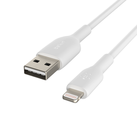 Lightning to USB-A Cable, White, hi-res