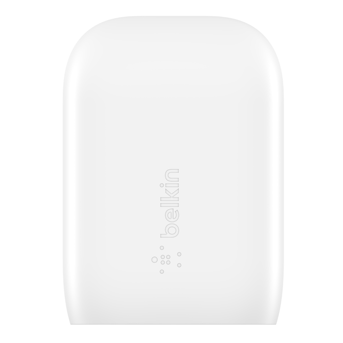 Cargador de pared Belkin USB-C 30W con cable USB-C a LGT - Blanco