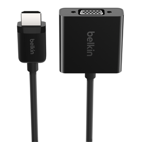 HDMI to VGA Adapter with Micro-USB Power, Black, hi-res