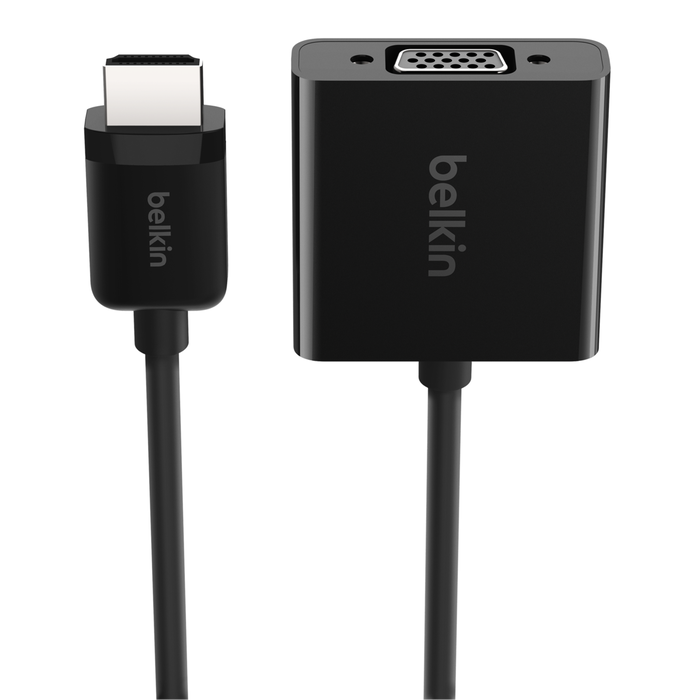 HDMI to VGA Adapter with Micro-USB Power, Black, hi-res