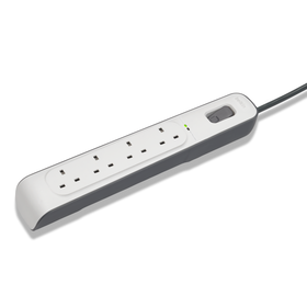 4-outlet Surge Protection Strip with 2M Power Cord